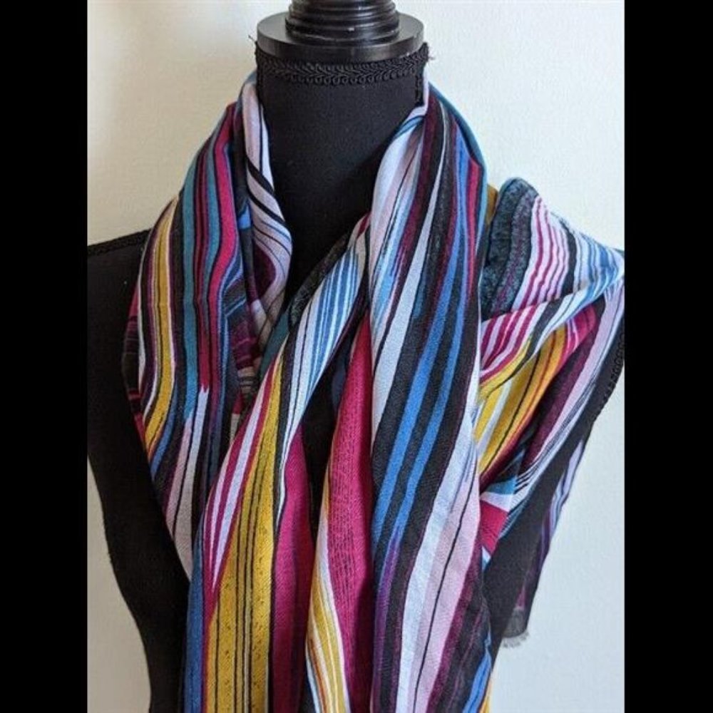 New Niki Collection 18 Stripped Women's Scarf, Shawl, wrap